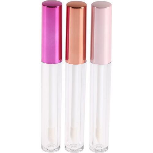 1pcs Mini Empty Lip Gloss Tubes Containers Clear Refillable Lip Balm Bottles With Rubber Inserts 2.5ml DIY Sample Makeup Tools