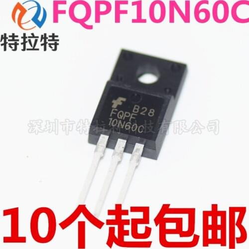 10pcs/lot FQPF10N60C FQPF10N60 10N60 10A 600V TO-220 MOSFET