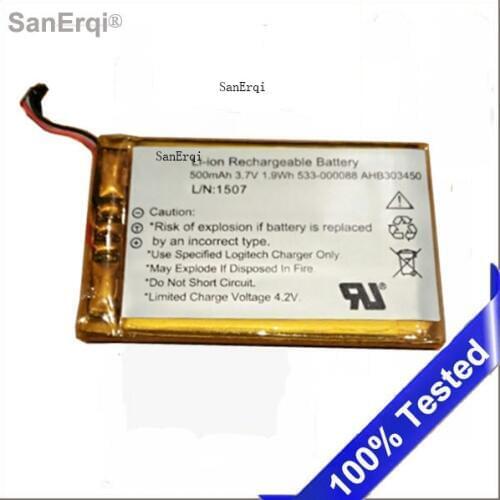 500mAh Battery 533-000088 AHB303450 Battery for Logi tech Touchpad T650, mx master Battery
