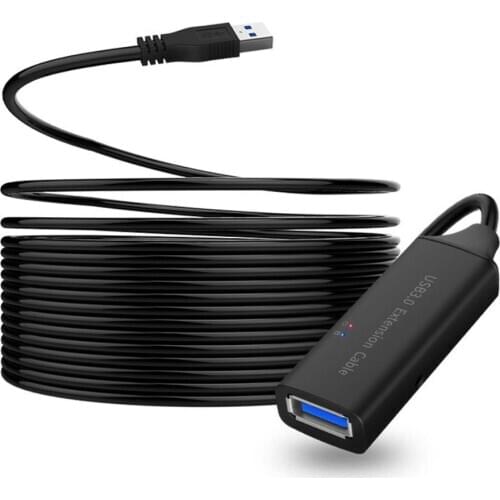 Active USB 3.0 extender extension cable with booster amplifier 5M 16.5ft USB 3.0 A male to A female for PC laptop