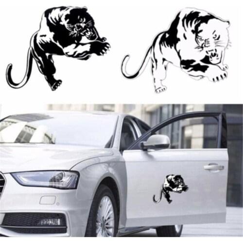 Car sticker fashion Accessories Creative 3D Reflective Tiger Head For Auto -styling