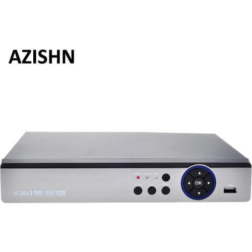 AZISHN FULL HD 8CH AHD 4M/Hybrid 4M ONVIF Network NVR 8CH AHD DVR VGA HDMI UTC XVR RS485 P2P for AHD/TVI/CVI/CVBS/IP 5 In 1