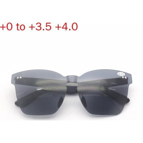 Frameless Multifocal Sunglasses Men With Diopters Bifocal Metal Reading Glasses Fashion Men Women Presbyopia Glasses with box NX