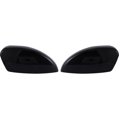 For Ford Focus 2012-2018 Black ABS Horned Style Side Rear View Mirror Cover Trim