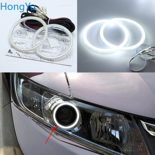 For Honda Civic Sedan 2012 2013 2014 2015 xenon headlight Smd Led Angel Eyes kit Excellent Ultra bright illumination DRL