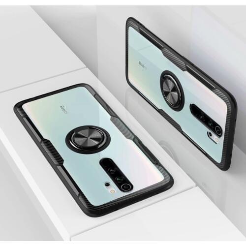 For Xiaomi Redmi Note 8 7 5 Pro 8T K20 K30 Case Hard With Stand Transparent Cover case for xiaomi mi 8 se 9 lite 9T Pro Note 10