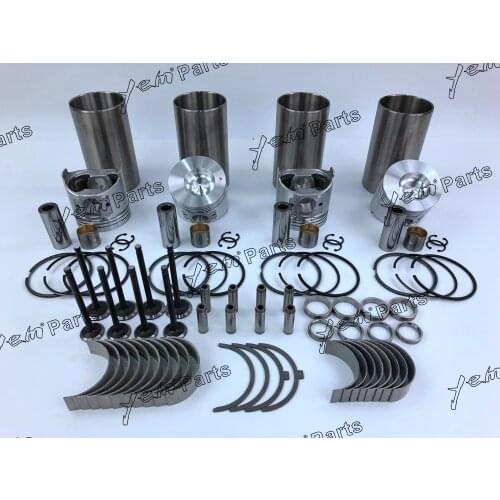 For Yanmar engine parts TK486 TK486E 4TNE86 Repair kit with piston + bearing + gasket set + valve set