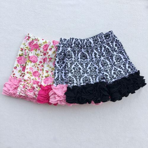 Cotton Baby Ruffle Shorts Maroon Toddler Girls Shorts Kids Knit Icing Baby Shorts for girl Clothes spring/Summer Shorties kids