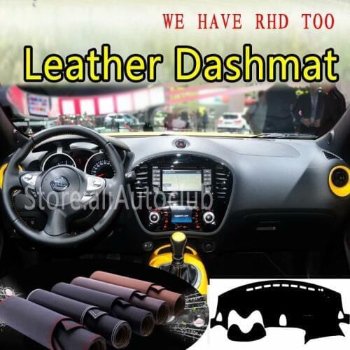 For Nissan Juke 2013 2015 2016 2017 2018 2019 Leather Dashmat Dashboard Cover Dash Carpet Custom Car Styling sunshade LHD+RHD