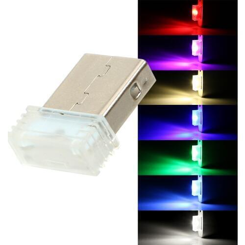 LEEPEE Mini USB Decorative Lamp Auto Interior Lights Car-styling Emergency Lighting Car LED Atmosphere Lights Ambient Lamp Neon