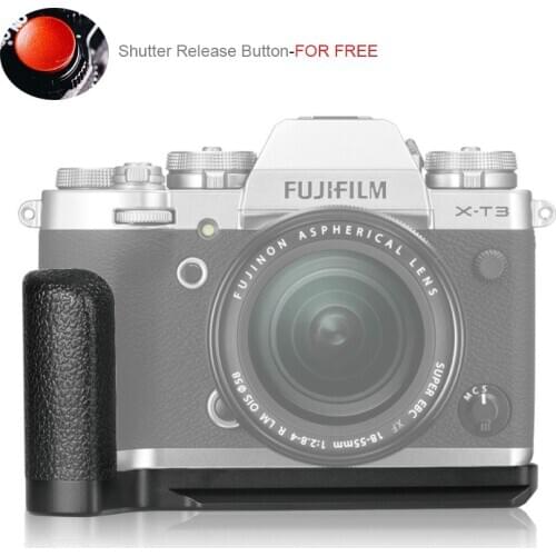 Meike MK-XT3G Aluminum Alloy Hand Grip Quick Release Plate L Bracket for Fujifilm X-T3