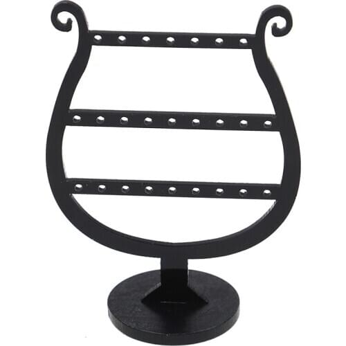 New 25Hole Fashion Earrings Ear Studs Jewelry Show Plastic Jewelry Display Rack Metal Stand Organizer Holder for necklaces