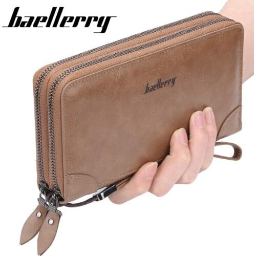 New Men Wallets Classic Long Style Card Holder Male Purse Quality Zipper Large Capacity Big Brand Luxury Wallet For Men