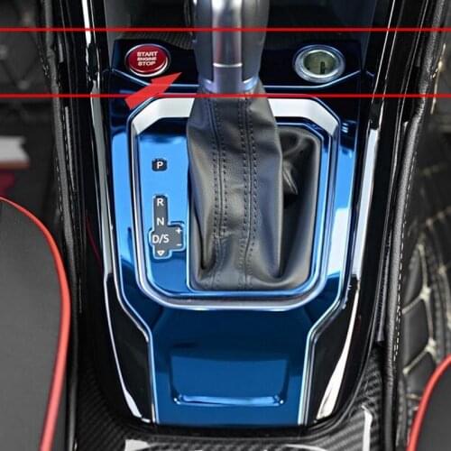 For Volkswagen T-ROC TROC 2017 2018 2019 Stainless Steel Front Dashboard Cigarette Lighter Panel Frame Cover Trim Car Accssories