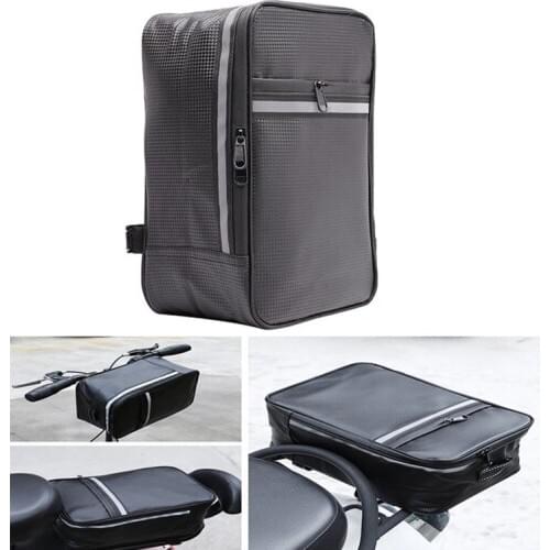 Bicycle Large-capacity Bag Storage Box Waterproof for Battery MTB/Road Bike Black Camouflage 30x18x12cm