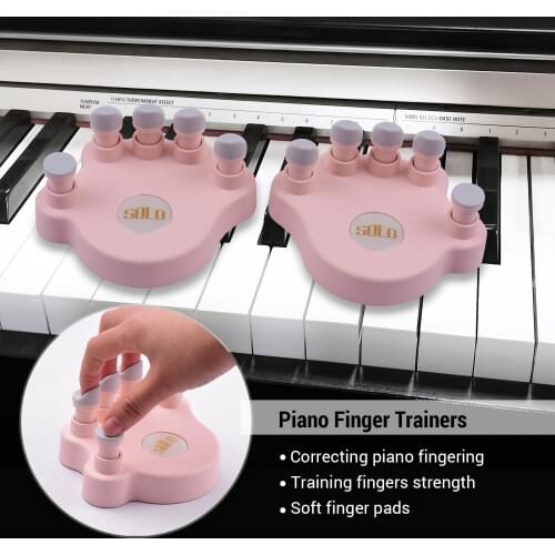 Piano Finger Trainers Fingers Strength Training Tools Finger Correctors Piano keyboard for beginner Piano Teaching 1 Pair/Pack