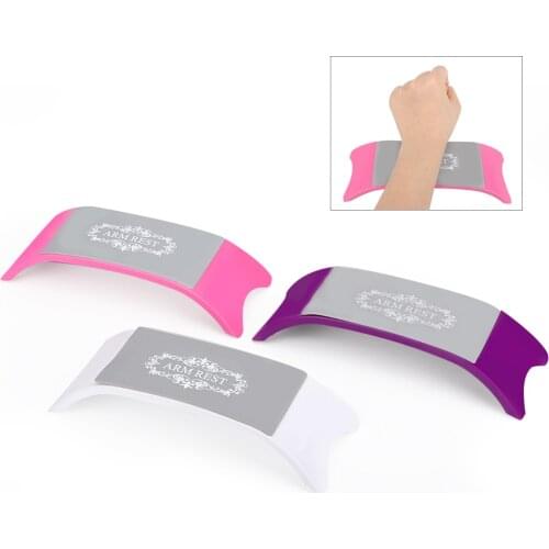 3 Colors Comfortable Plastic & Silicone Nail art Cushion Pillow Hand Holder Nail Arm Rest Manicure Accessories Tool Equipment