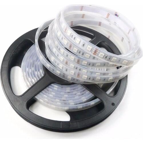 16.4ft Waterproof 5M 300 Leds 5050 RGB SMD Silicone Tube Flexible LED Strip Lights 12V
