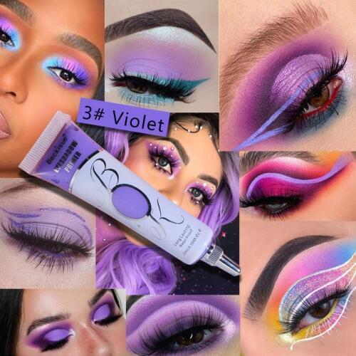 6 Colors Eyeshadow Primer Cosmetics Eyeshadow Primer for Eyes Base Makeup Long Lasting Waterproof Liquid Eyeshadow Primer Cream