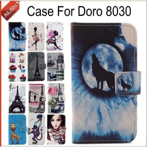 AiLiShi Factory Direct! For Doro 8030 Case Flip Stand Wallet Leather Case Cover Bag 100% Special Phone Accessories
