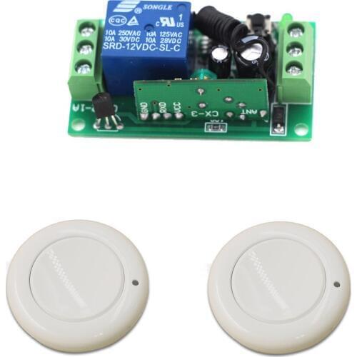12V 24V RF Wireless Remote Control Light Switch Remote Switch System 9V 1CH 1 CH 10A Receiver Transmitter Toggle
