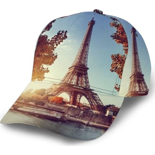 CINESSD Seine In Paris With The Eiffel Tower Baseball Cap women men snapback caps Classic Style hat Casual Sport Outdoor cap