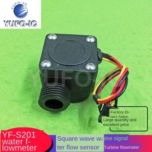 Free Ship 1PCS YF-S201 Water Flow Sensor 4 G1/2 Interface Water Heater Water Dispenser Hall Flowmeter