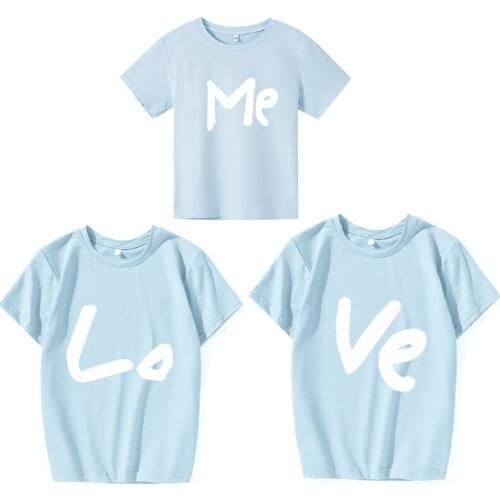 Family women mom girl boys Cotton t shirt Summer Fashion tshirt baby girl clothes Mama and daughter print mommy and me clothes