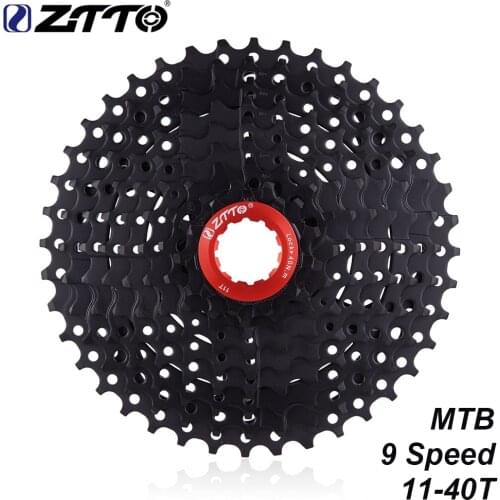 ZTTO 9 Speed 11-40T Cassette Black 9Speed 40T Freewheel 11-40 9s K7 Compatible MTB Mountain Bike M430 M4000 M3000