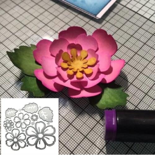 8pc flower Metal Cutting Dies cut die mold Flowers Scrapbook paper craft knife mould blade punch stencils dies