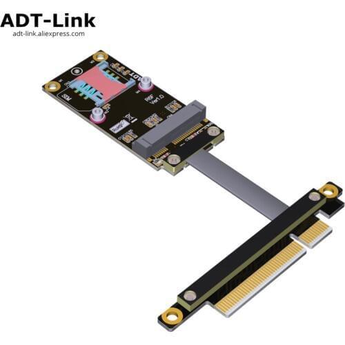 Mini PCIe PCIe x8 mpcie extender adapter Cable Extension Cable gen3 8G/bps PCI express