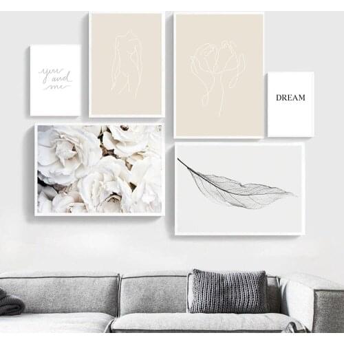 Minimalist Women Body Quote Beige Bundle Wall Art Canvas Painting Nordic Posters And Prints Wall Pictures For Living Room Decor