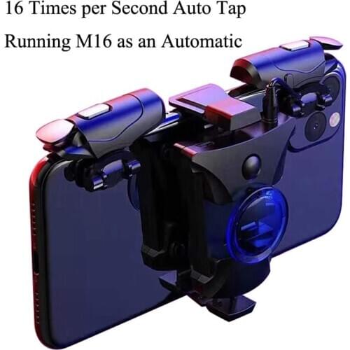 Mobile Phone Trigger Mobile Game Controller Portable Foldable Pressure Fast Shot Compatible with iPhone and Android