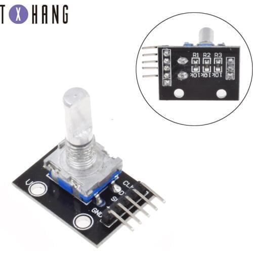 360 Degrees Rotary Encoder Module For Arduino Brick Sensor Switch Development Board KY-040 With Pins