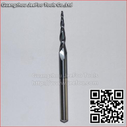 R0.75*30*6D*75L*2F Double Flute Taper Ball Nose Cutter /Carbide Double Flute Ball Nose Bits /Taper Bits