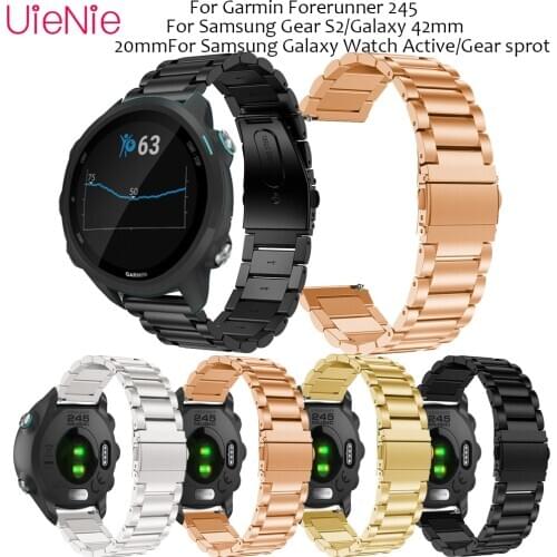 20mm Bracelet For Garmin Forerunner 245 smart watch Strap for Samsung Gear S2 wristband Accessories For Samsung Galaxy 42mm