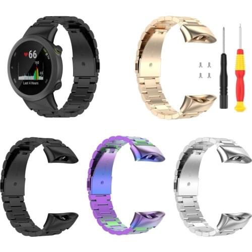 Wristband Strap Band for Garmin Forerunner 45 45S Stainless Steel Replacement Smart watch Fashion watchband bracelet accessories