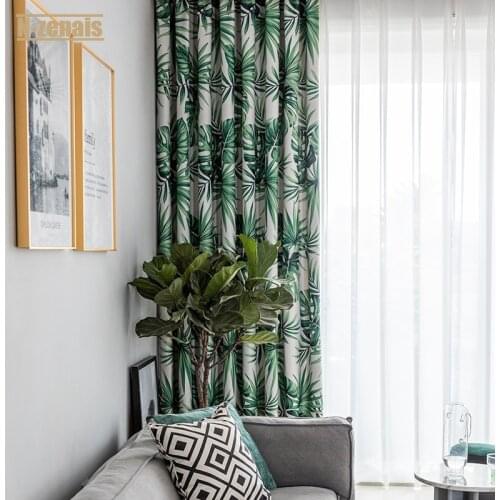 Modern and Simple Pattern Printed Curtains for Living Room and Bedroom Blackout Curtains for The Bedroom Window Curtain