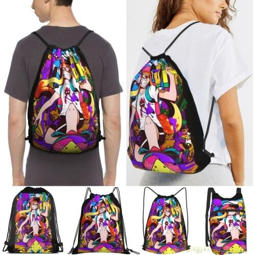 Unisex Drawstring Bags Splatoon Inkling Women Drawstring Backpacks Men Outdoor Travel Backpacks Training Fitness Bag