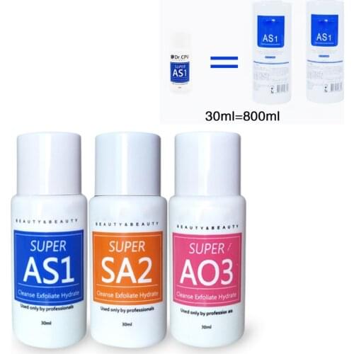 Serum Aqua Peeling Solution Skin Clear Essence Product Hydra Facial Serum for Hydrafacial Machine Skin Deep Cleaning 30ml=800ml