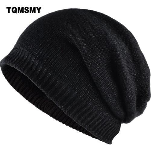 TQMSMY Autumn Winter Women Beanie Hats Knitted slouch Beanie Cap for men Solid Color Ski Gorros Outdoor Hat for woman TMC06
