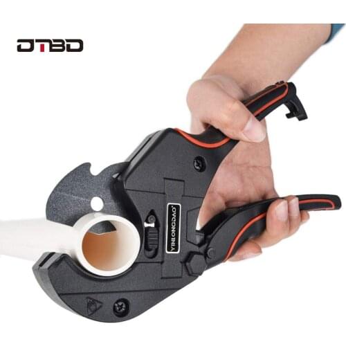 DTBD 75MM PVC Pipe Cutters Aluminum Alloy Tube Cutting PPR Tube Cutter Scissors with 65MN Steel Blade Up for Cutting PVC Pipe