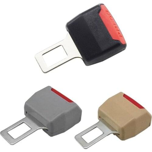 1Pc Car Seat Belt Clip Extender Safety Seatbelt Lock Buckle Plug Thick Insert Socket 3 Colors