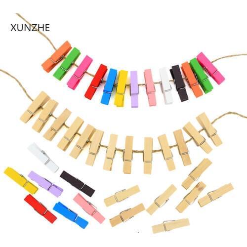 XUNZHE Wooden Clothespins