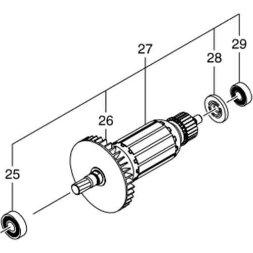Armature Rotor For Makita HS7010 518188-7