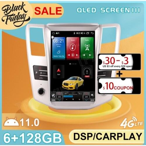 128GB Android 11 Tesla Style for Lexus RX RX300 RX330 RX350 RX400H 2004 GPS Car Navigation Multimedia Stereo Player Radio 2 DIN