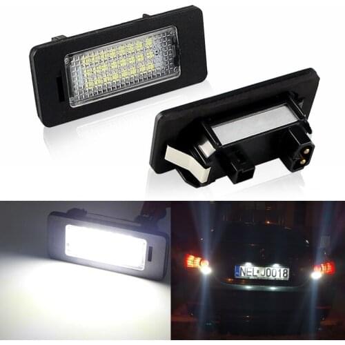 2pcs For BMW E39 E60 License Plate Light 6000k White No Error Led Number License Plate Light for BMW E90 E91 E92 E61 E70 E71