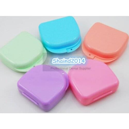 20Pcs/Pack Dental Retainer Orthodontic Mouthguard Denture Storage Cases Box Promotion