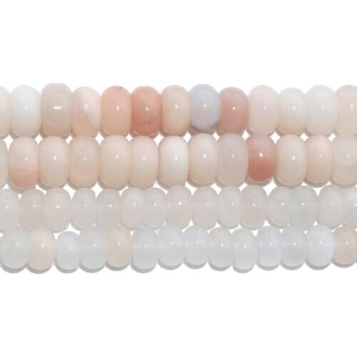6 8 MM Natural Stone Pink Aventurine Spacer Rondelle Loose Beads For Jewelry Making Charm DIY Bracelet Necklace Material