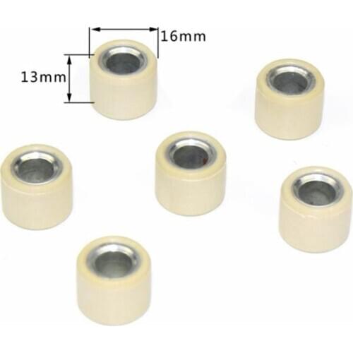 6Pcs GY6 50 80cc Driving Wheel Variator Roller Modified Scooter Engine Parts